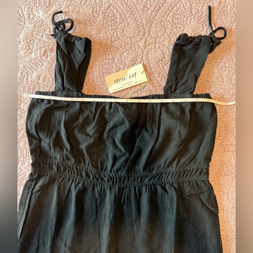 Very J Black Ruffled Romper - Picture 9 of 14